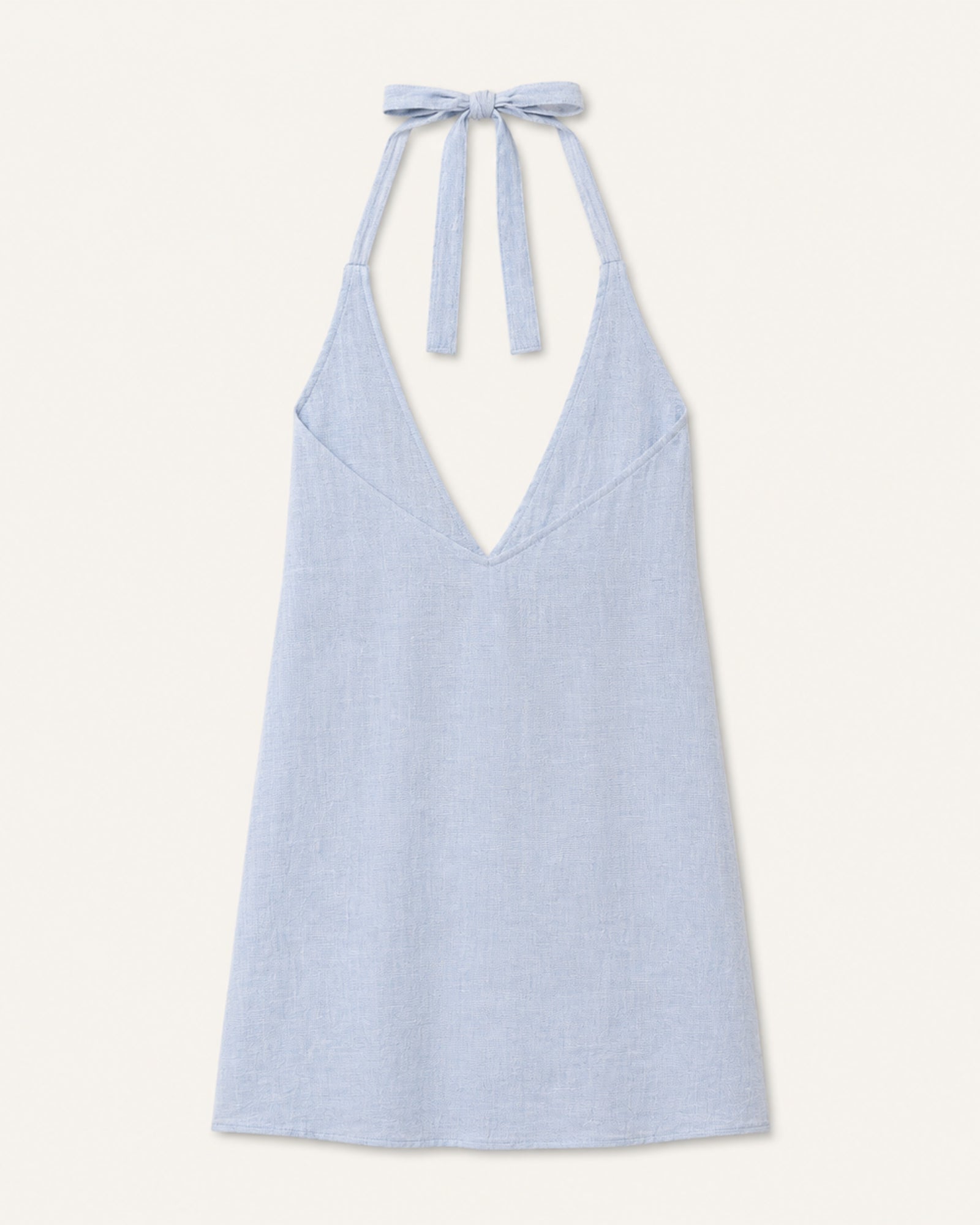 Vestito halter in lino