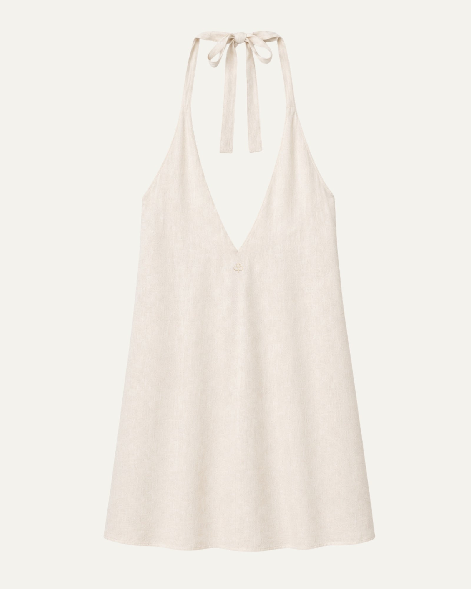 Vestito halter in lino